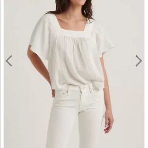 Lucky Brand 🍀 Square Neck Peasant Top